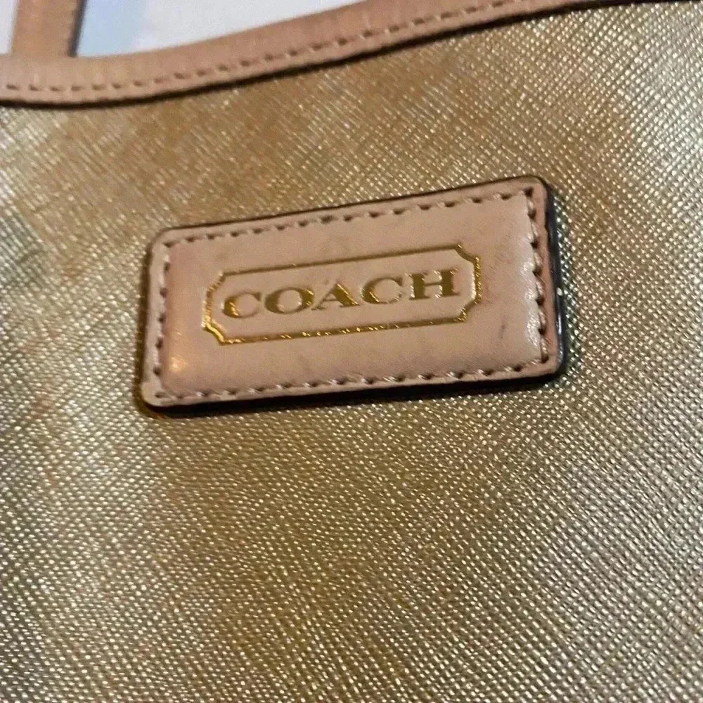 Coach gold metallic